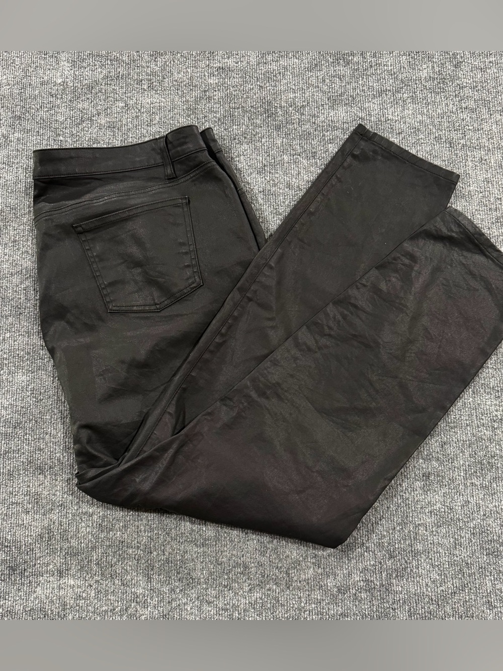 Eileen Fisher Woman Waxed Organic Cotton Stretch Slim Jeans Pants Sz 20=42X30